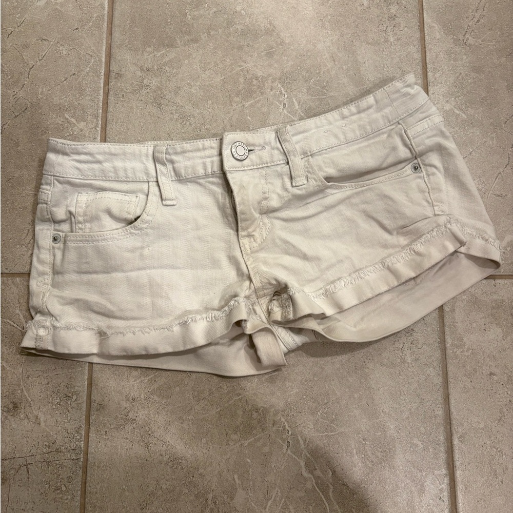 Mossimo Supply Co. Women's Light Cream Jean Shorts